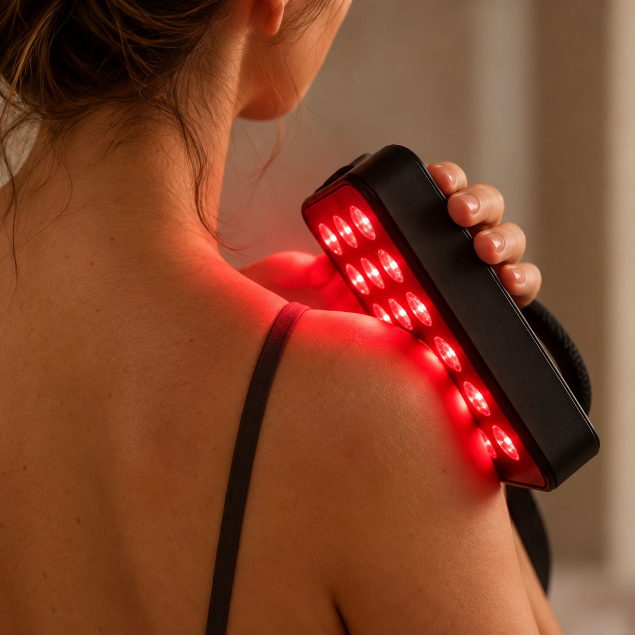 Deep Dose Pro being used on a shoulder